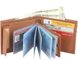 RASHIDI Men Artificial Leather Wallet (Tan, 10 Card Slots)-thumb1