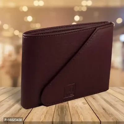 RASHIDI Men Genuine Leather Wallet (Brown, 3 Card Slots)
