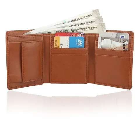 Trending Artificial Leather Three Fold Wallets