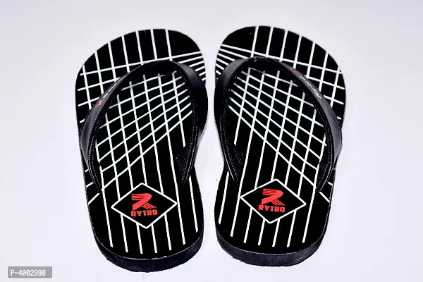 Comfortable Black Synthetic Slipper For Men-thumb3