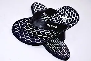 Comfortable Black Synthetic Slipper For Men-thumb3