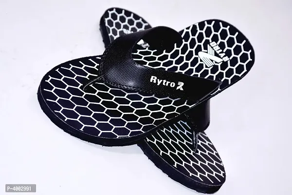 Comfortable Black Synthetic Slipper For Men-thumb4