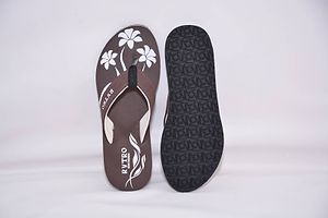 Stylish EVA Floral Printed Brown Slipper For Women-thumb1