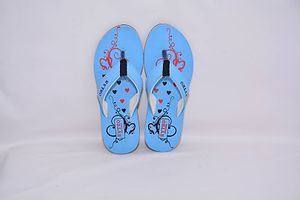 Women's Stylish and Trendy Blue Printed EVA Slippers-thumb1