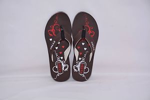 Women's Stylish and Trendy Brown Printed EVA Slippers-thumb1