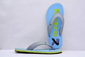 Comfortable Sky Blue Fabric Slippers For Men-thumb2