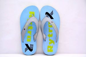 Comfortable Sky Blue Fabric Slippers For Men-thumb3