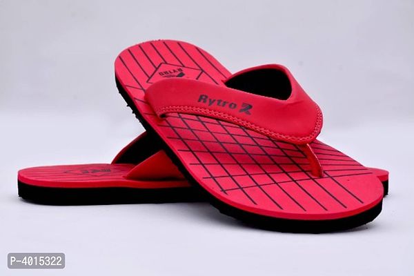 Comfortable Red Fabric Slippers For Men