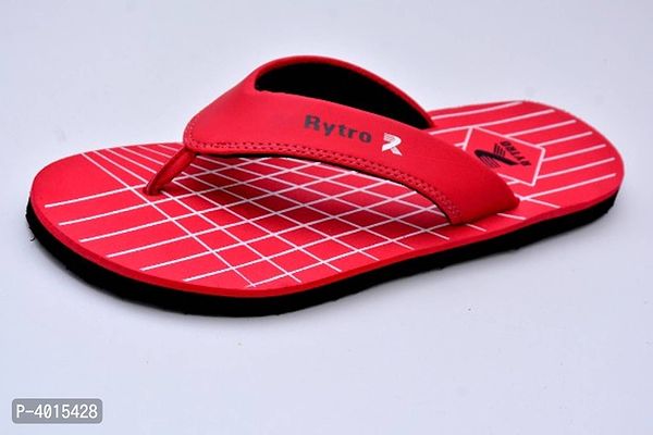 Comfortable Red Fabric Slippers For Men-thumb2