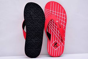 Comfortable Red Fabric Slippers For Men-thumb3