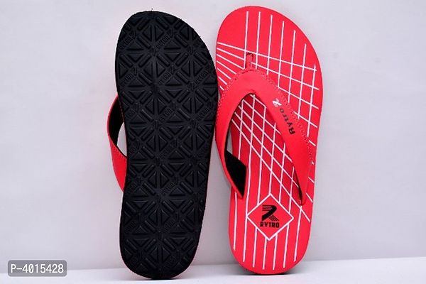 Comfortable Red Fabric Slippers For Men-thumb4
