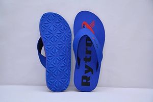Comfortable Blue Fabric Slippers For Men-thumb4
