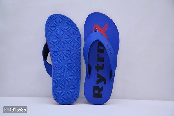Comfortable Blue Fabric Slippers For Men-thumb5