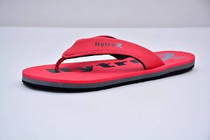 Comfortable Red Fabric Slippers for Men-thumb2