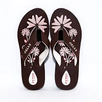 Brown Eva Printed Slippers   Flip Flops For Women-thumb3