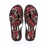 Brown Eva Printed Slippers   Flip Flops For Women-thumb3