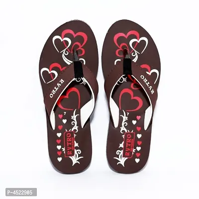 Brown Eva Printed Slippers   Flip Flops For Women-thumb4
