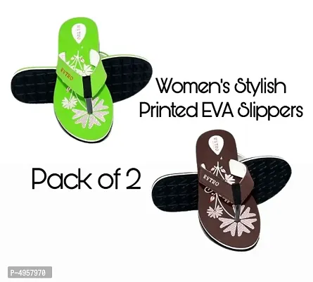 Stylish and Trendy EVA Slippers Pack of 2-thumb0