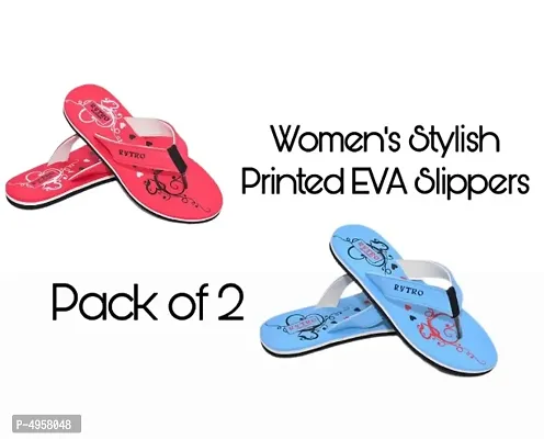 Stylish and Trendy EVA Slippers Pack of 2-thumb0