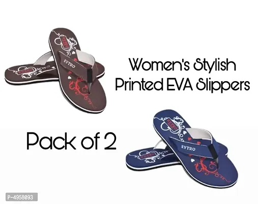 Multicoloured Eva Slippers   Flip Flops For Women