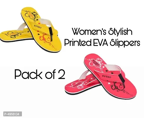 Stylish and Trendy EVA Slippers Pack of 2