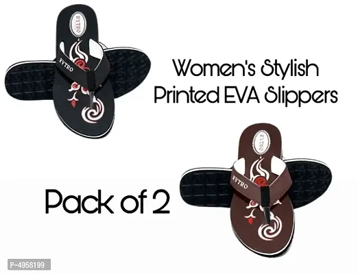 Stylish and Trendy EVA Slippers Pack of 2