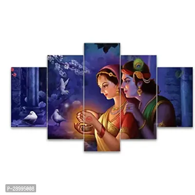 Set of Five Framed Wall Painting for Home Decoration