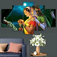 Set of Five Framed Wall Painting for Home Decoration-thumb1