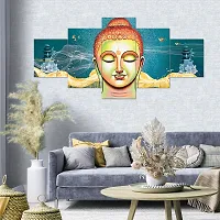 Set of Five Framed Wall Painting for Home Decoration-thumb1