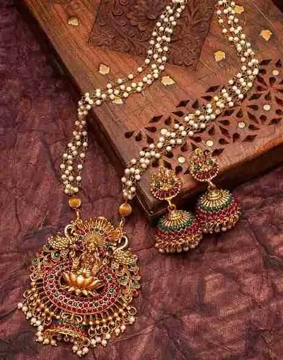 Stylish Brass Jewellery Set For Women