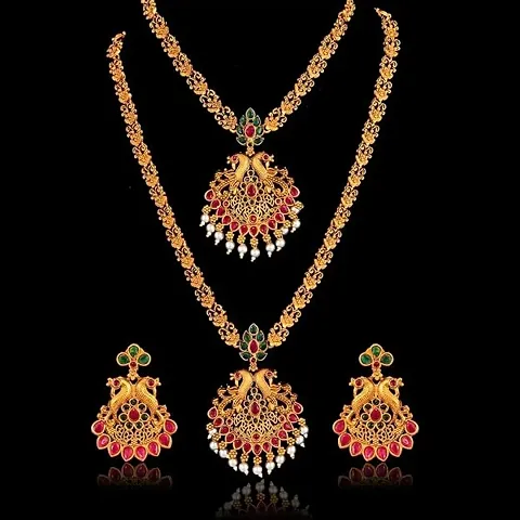 Stylish Brass Jewellery Set For Women