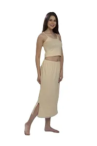 mybody Cotton Rich Regular Skirt Slip for Women - Ankle Length-thumb1