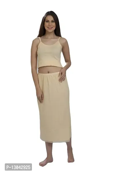 mybody Cotton Rich Regular Skirt Slip for Women - Ankle Length-thumb0