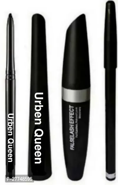 4 In 1 Kajal Mascara Eyeliner Eyebrow Pencil (4 Items In The Set)