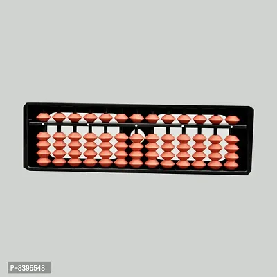Educational Abacus Tool 13 rods/Abacus Scale/Abacus Toys for Kids/Abacus Calculator/Abacus Tool for Kids to Enhance Their Counting Skills and Mathematics-13 Rod Brown Color-thumb0