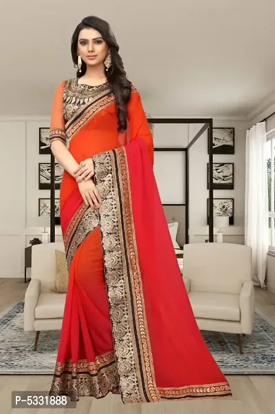 Beautiful Georgette Saree with Blouse piece