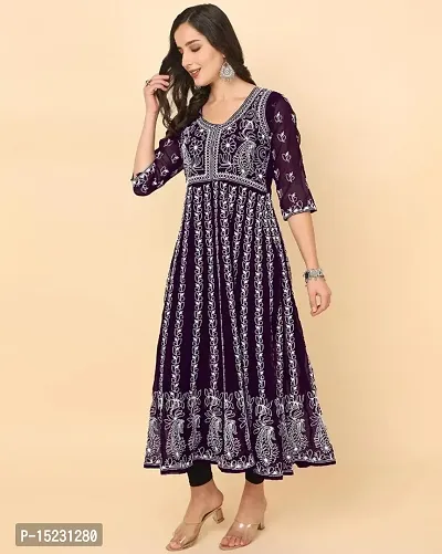 Trendy Embroidered Kurti For Women-thumb2