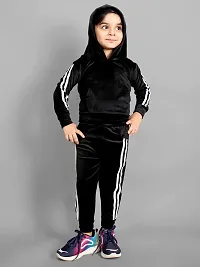 Kwikk Imported Winter Velvet Tracksuit for Boys  Girls-thumb1