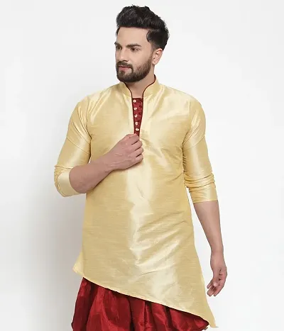 Trendy Silk Blend Kurtas For Men 