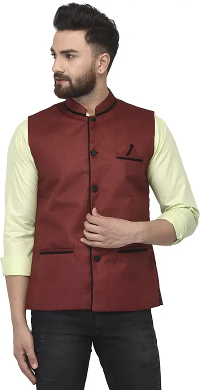Generic Men's Festive Nehru Jacket/Waistcoat