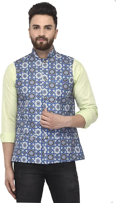 Classic Silk Blend Top Selling Nehru Jacket for Men