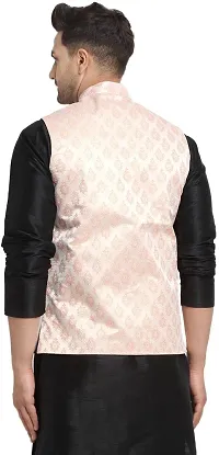 Reliable Multicoloured Jacquard Printed Nehru Jacket For Men-thumb1