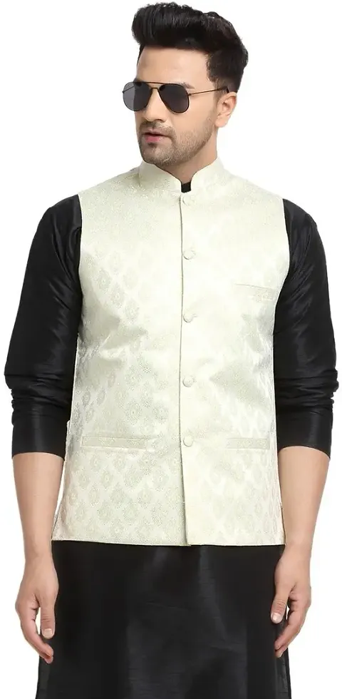 Reliable Jacquard Nehru Jacket For Men