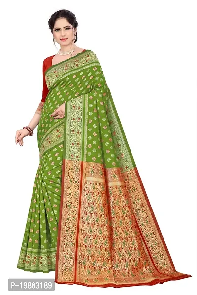 Stylish Art Silk Saree With Blouse Piece For Women