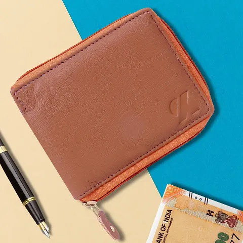 Mens Ziparound Wallet Artificial Leather