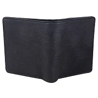 Men Casual Black Artificial Leather RFID Wallet - Mini  (5 Card Slots)-thumb3