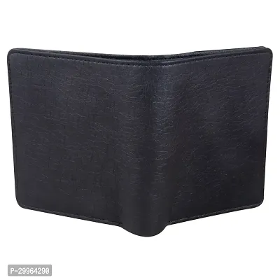 Men Casual Black Artificial Leather RFID Wallet - Mini  (5 Card Slots)-thumb4