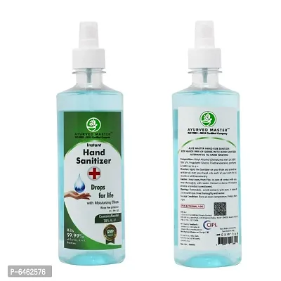 AYURVED MASTER Alcohol Based Instant Hand Sanitizer Spray, Small Pocket Size Liquid Sanitizer Spray Bottle,78% alcohol, Kills 99.95% Germs 500ml