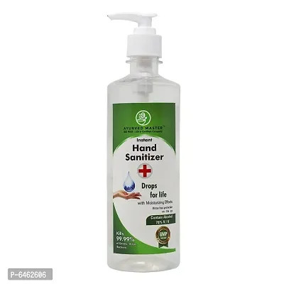 AYURVED MASTER Alcohol Based Instant Hand Sanitizer GEL, Small Pocket Size, Bottle, 78% alcohol, Kills 99.95% Germs1ltr