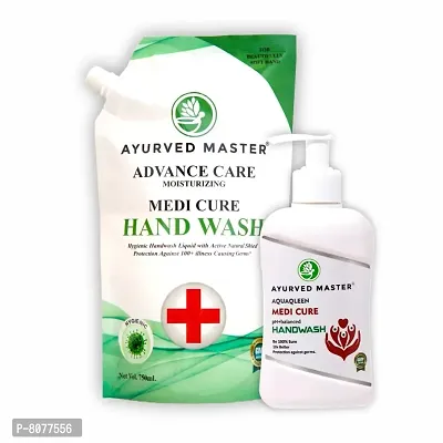 Advanced Skincare Moisturizing Liquid Medicure Hand Wash Dispenser Bottle, Fights 100+ Illness Causing Germs | 750ML